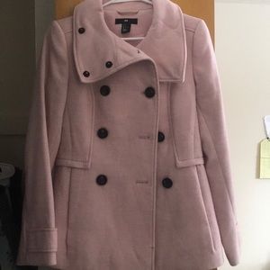 Pink pea coat